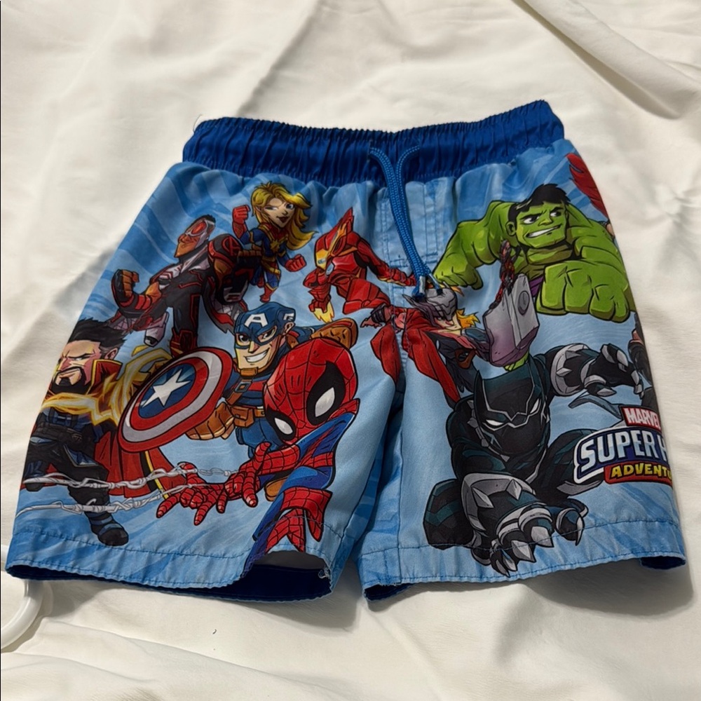 Marvel Blue Superhero Action Shorts